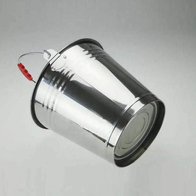 Stainless Steel Bucket - Silver