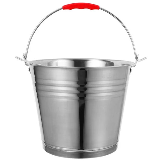 Stainless Steel Bucket - Silver