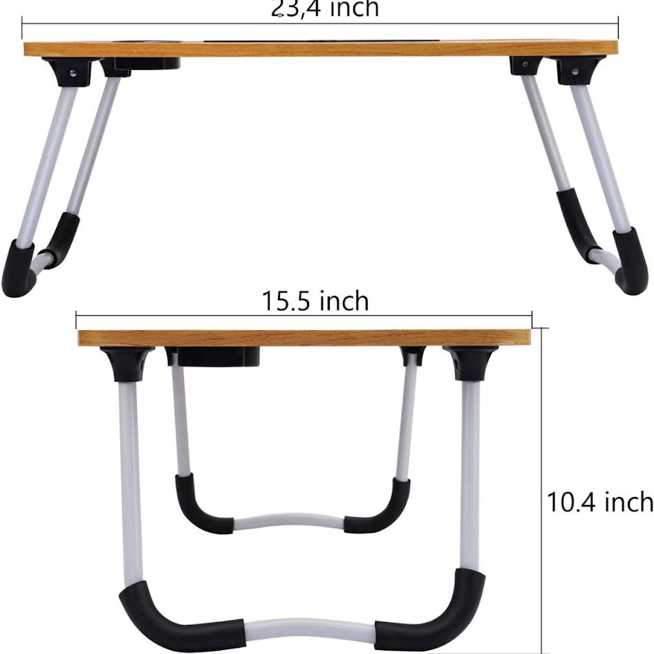 Foldable Laptop Table,Laptop Desk, Portable Laptop Bed Tray Table Notebook Stand