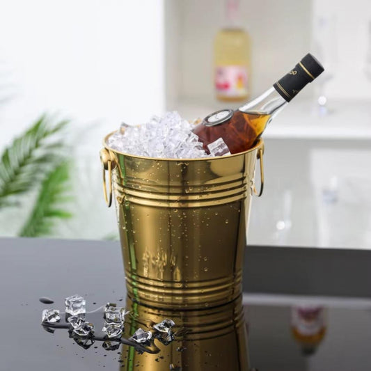 Metal Ice Bucket – Gold Finish
